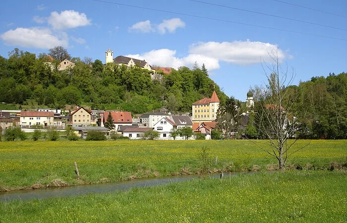 Möhren vom Radweg aus