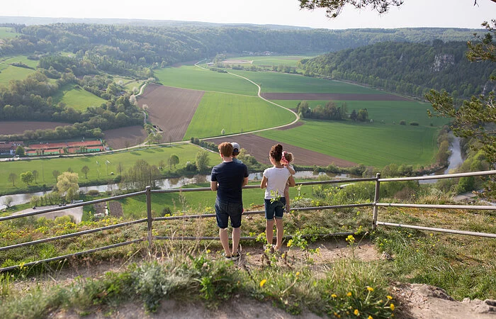 Blick von Schloss Arnsberg auf Altmühl