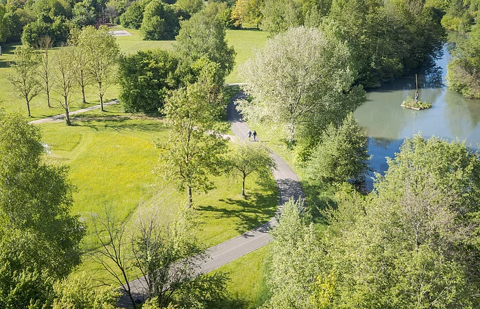 Kurpark von oben