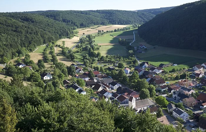 Blick vom Schellenberg über Enkering