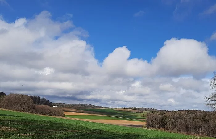 Herrlicher Ausblick auf dem Wanderweg Monheimer Alb Nr. 17