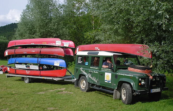 Der sonnige Altmühltalter mit Bootsanhänger