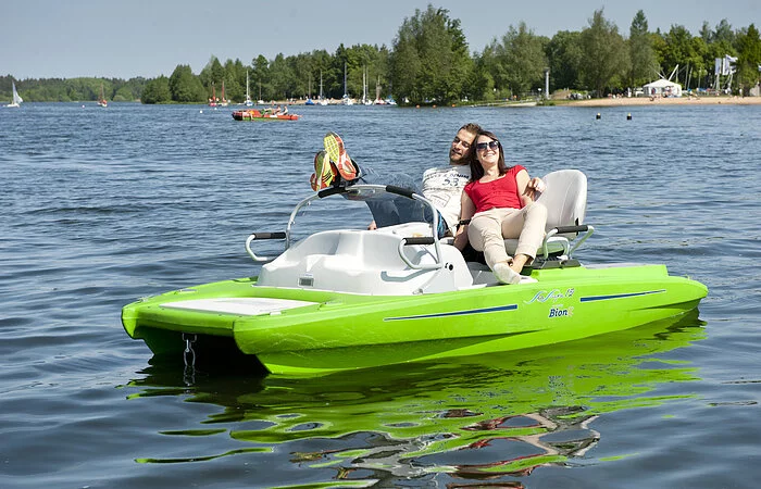 Bootfahren auf dem kleinen Brombachsee