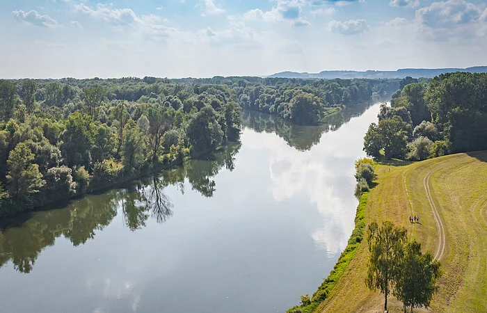 Donau-Lech-Mündung bei Marxheim