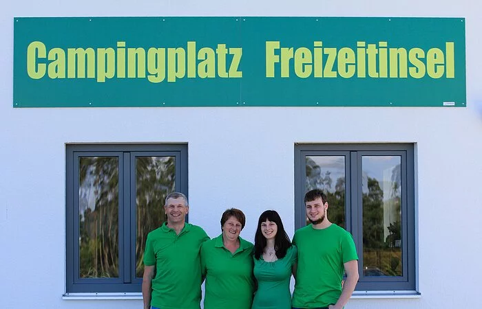 Mitarbeiter des Campingplatzes Freizeitinsel