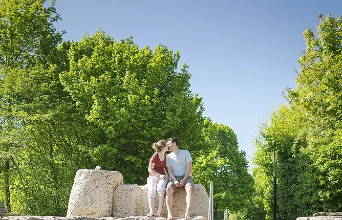 Wassertretbecken im Kurpark