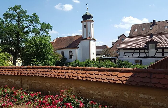 Lambertuskirche von der Schlossmauer