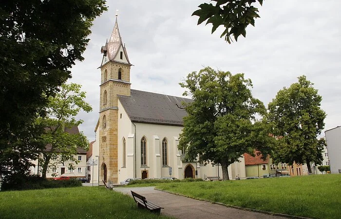 Außenansicht von St. Sebastian, Oettingen