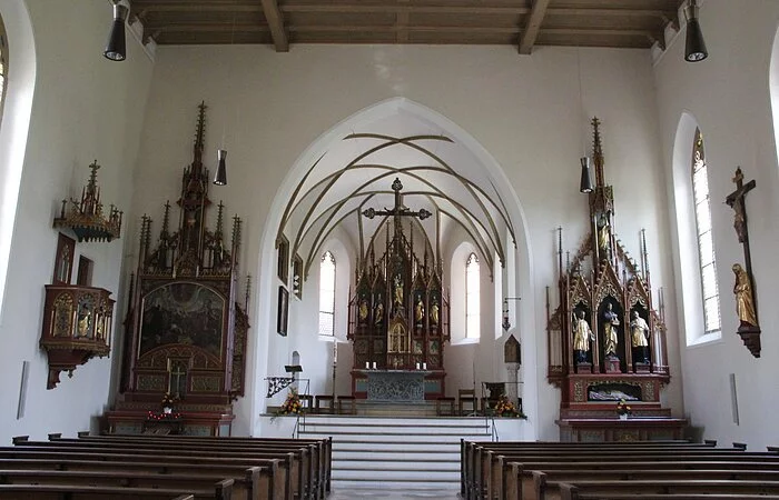 Innenansicht St. Sebastian Oettingen