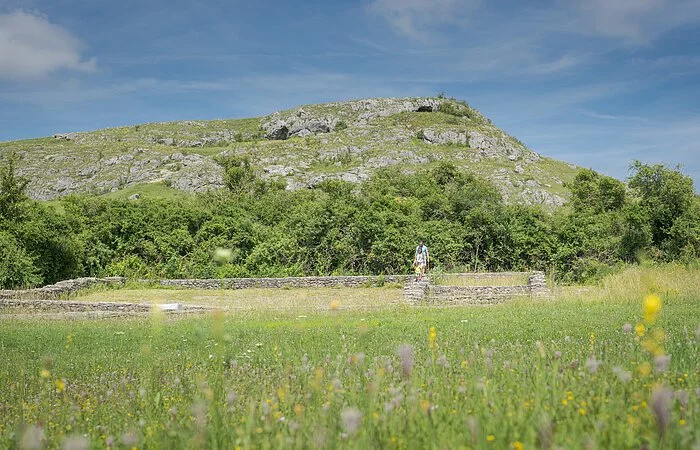 An den Ofnethöhlen und der Villa Rustica