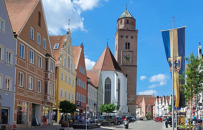 Donauwörth - Reichsstraße mit Liebfrauenmünster