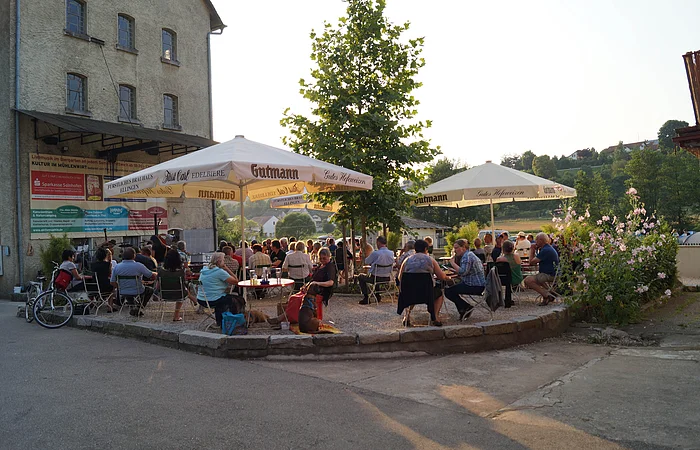 Biergarten des Wirtshaus zum Mühlenwirt