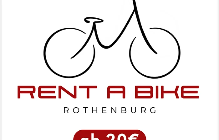 Plakat Fahrradverleih Rothenburg QR-Code